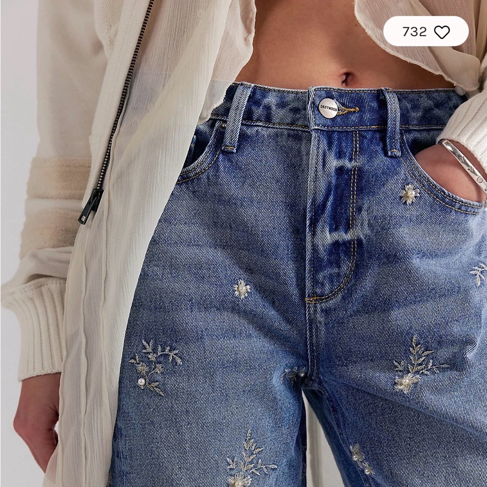 DRIFTWOOD Elaine High-Rise Barrel Jeans